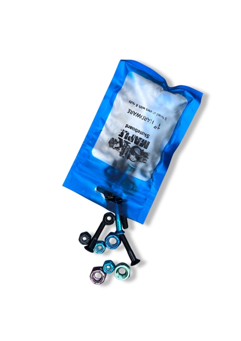 Винты для скейтборда и гайки для подвески 2.55см vintiskateboard-blue