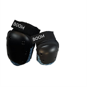 Наколенники BOOM BASIC для трюкового самоката и скейтборда черно-синие XS BoomBasic-blue-xs