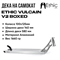 Дека на трюковой самокат Ethic Vulcain V2 580мм Boxed vulcain58-chrome